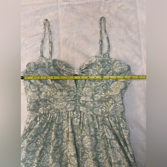 🌿 Altar’d State Mini Dress - Light Green Floral - Adjustable Straps - Pockets - Picture 7 of 10